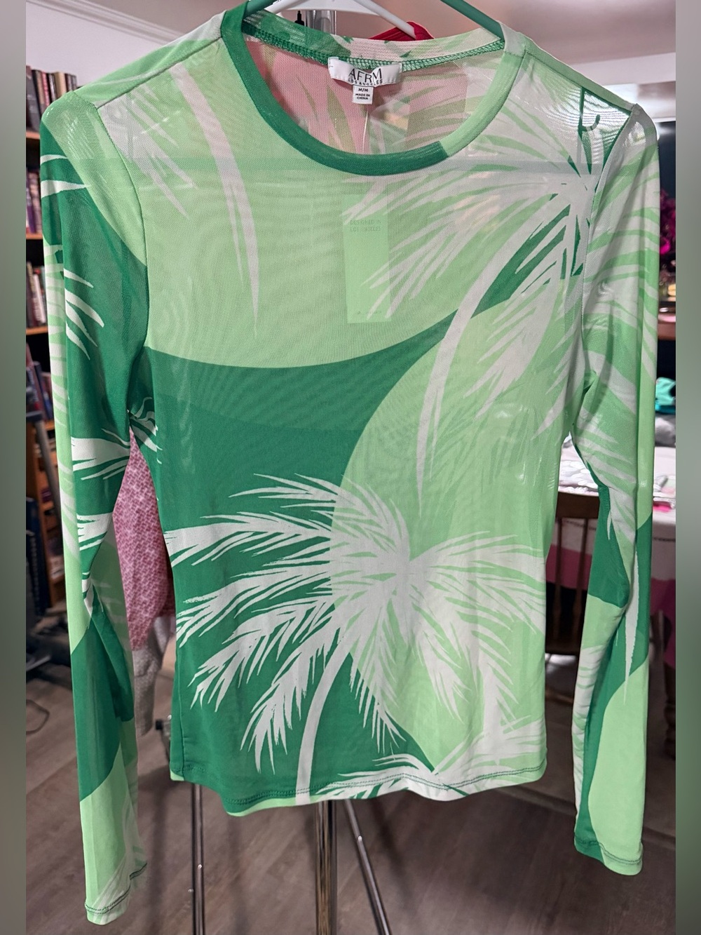 AFRM Kaylee Long-Sleeve Mesh Top